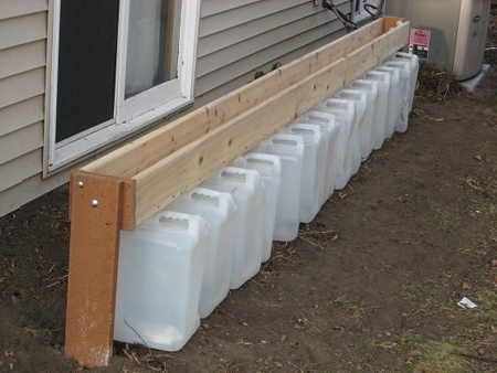 DIY Gutterless Rain Barrel System