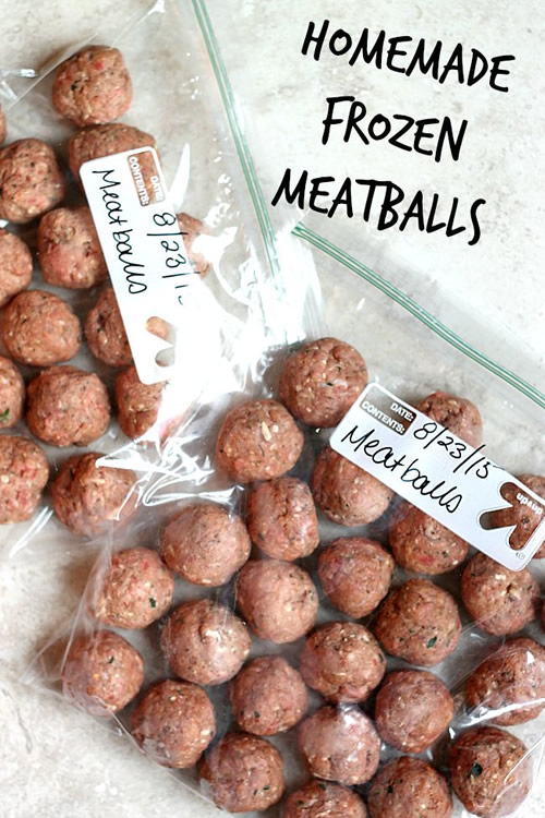 Homemade Frozen Meatballs Recipe