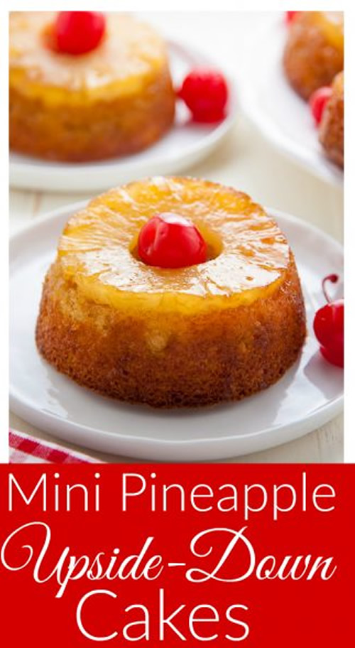 Mini Pineapple Upside Down Cakes Recipe