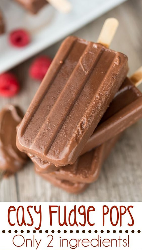 Homemade Fudge Pops Recipe